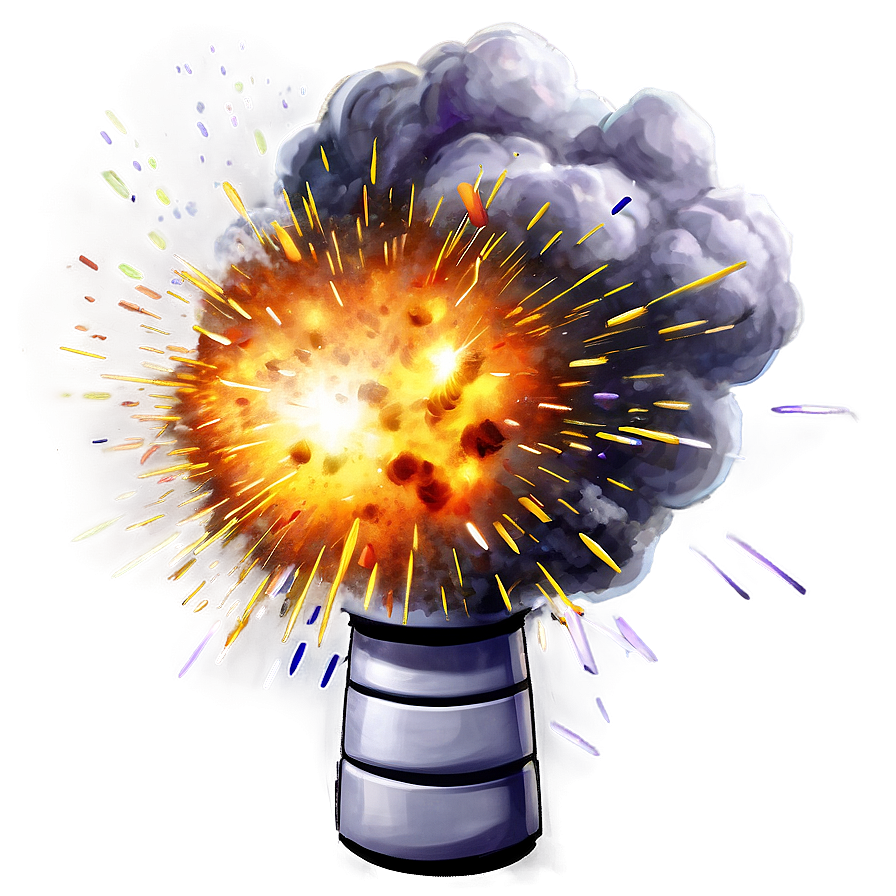 Cartoon Gunpowder Explosion Png 06212024 PNG image