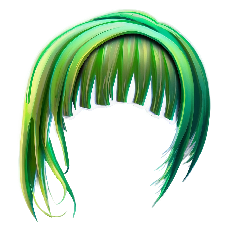 Cartoon Hair Art Png 5 PNG image