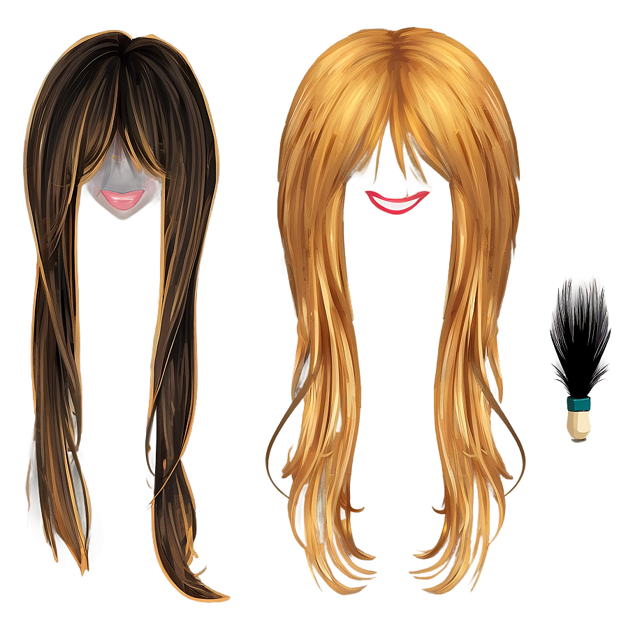 Cartoon Hair Clipart Png 50 PNG image