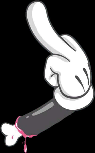 Cartoon Hand Gesture Illustration PNG image