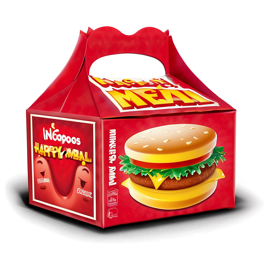 Cartoon Happy Meal Box Png Wji57 PNG image