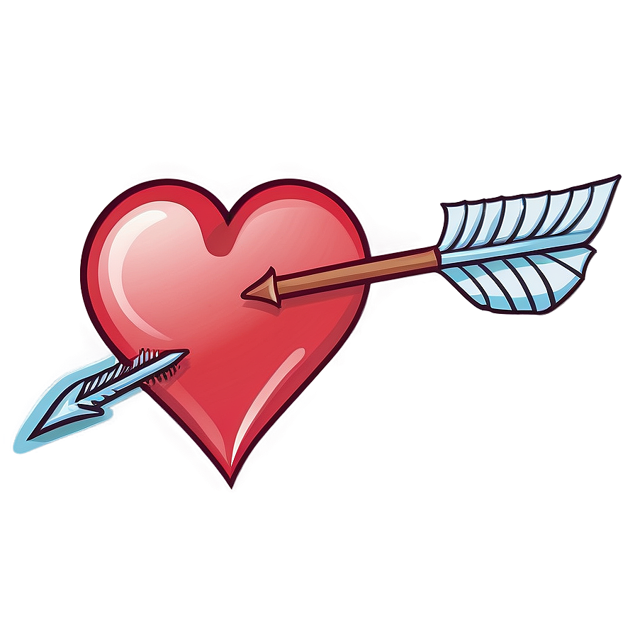 Cartoon Heart And Arrow Png 57 PNG image