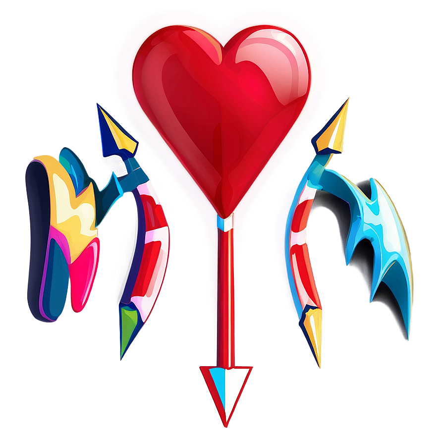 Cartoon Heart And Arrow Png Hoa81 PNG image