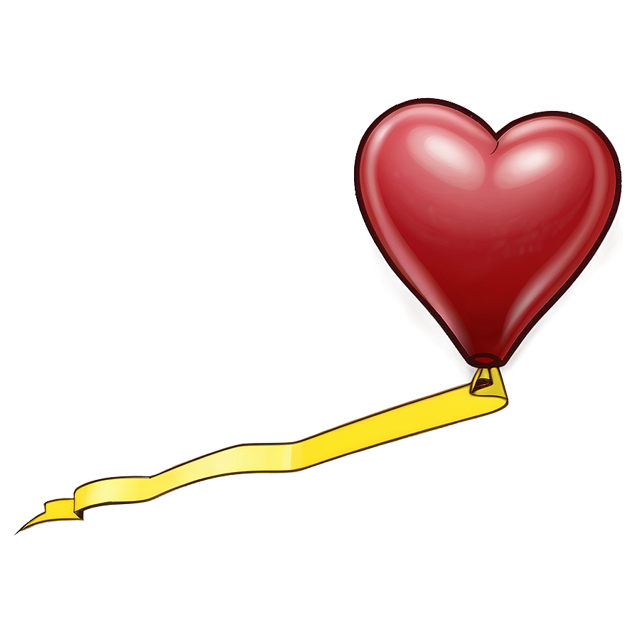 Cartoon Heart Balloon Png Mlf PNG image