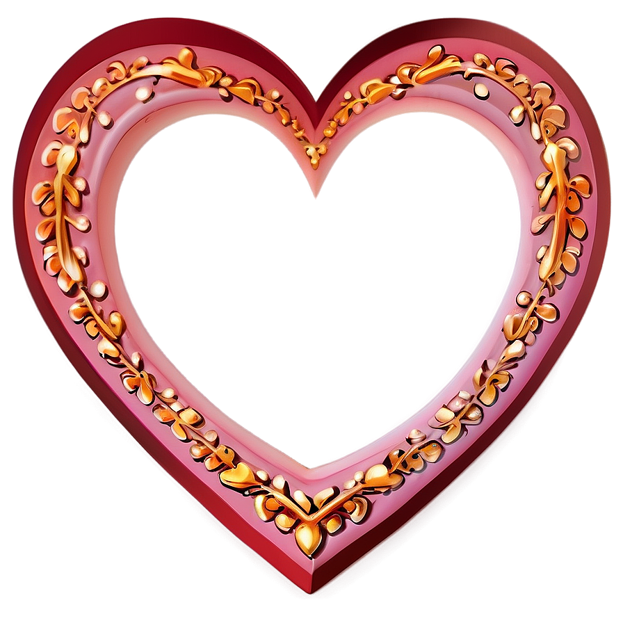 Cartoon Heart Border Png Ije70 PNG image