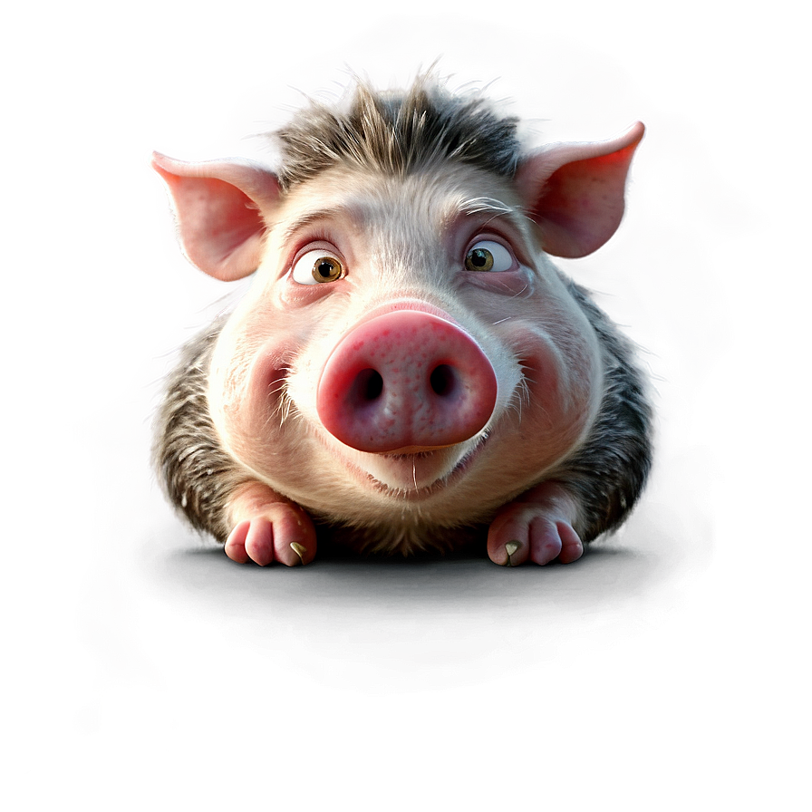 Cartoon Hog Png 06252024 PNG image