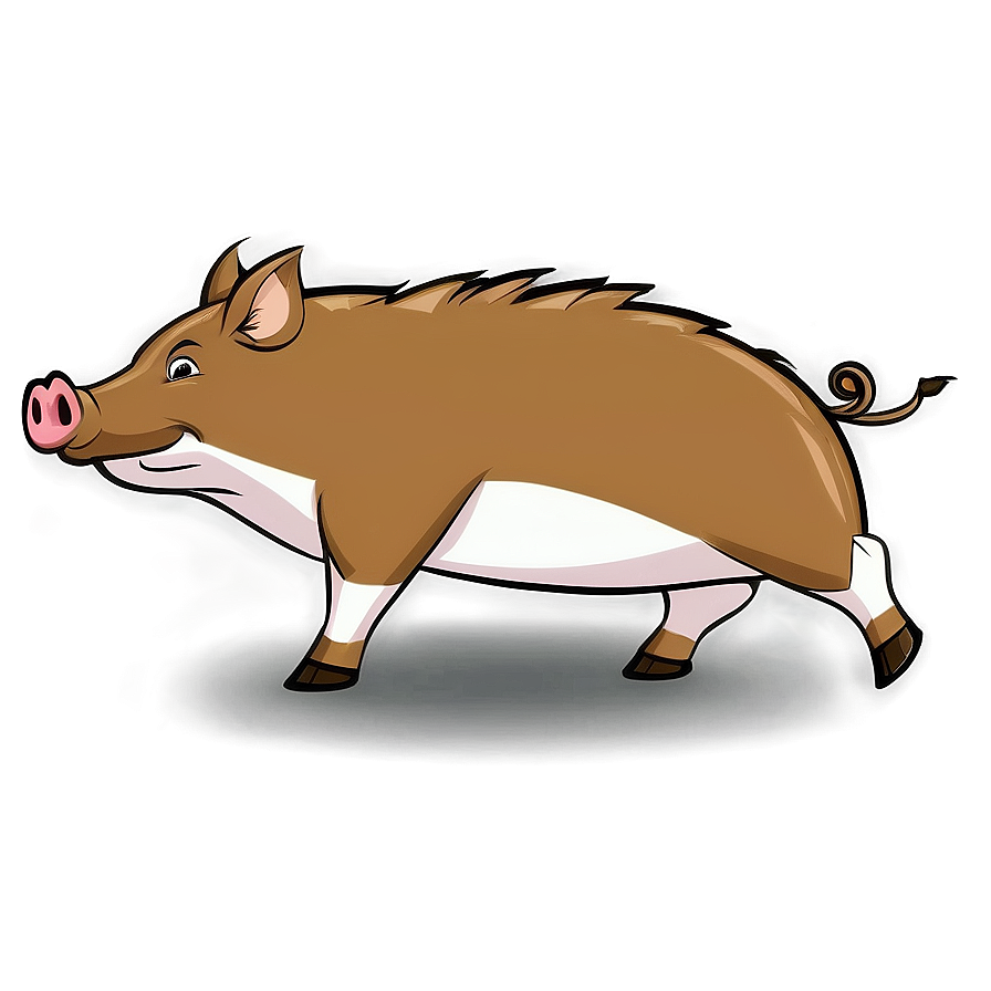 Cartoon Hog Png 06252024 PNG image