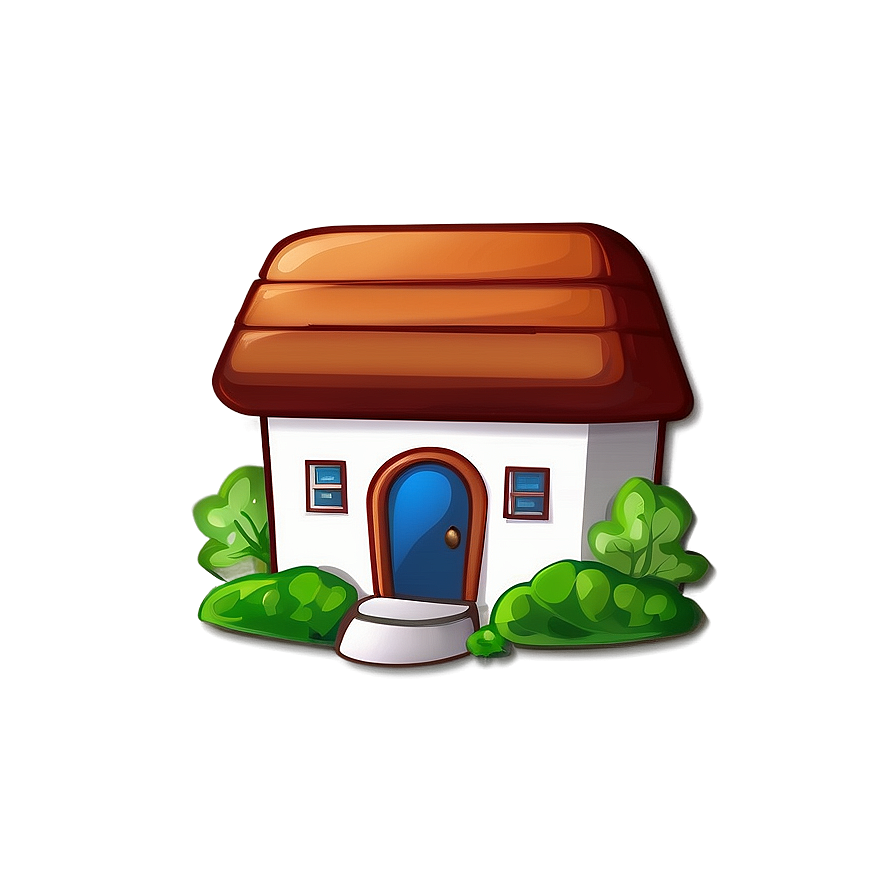 Cartoon Home Button Png Caf PNG image