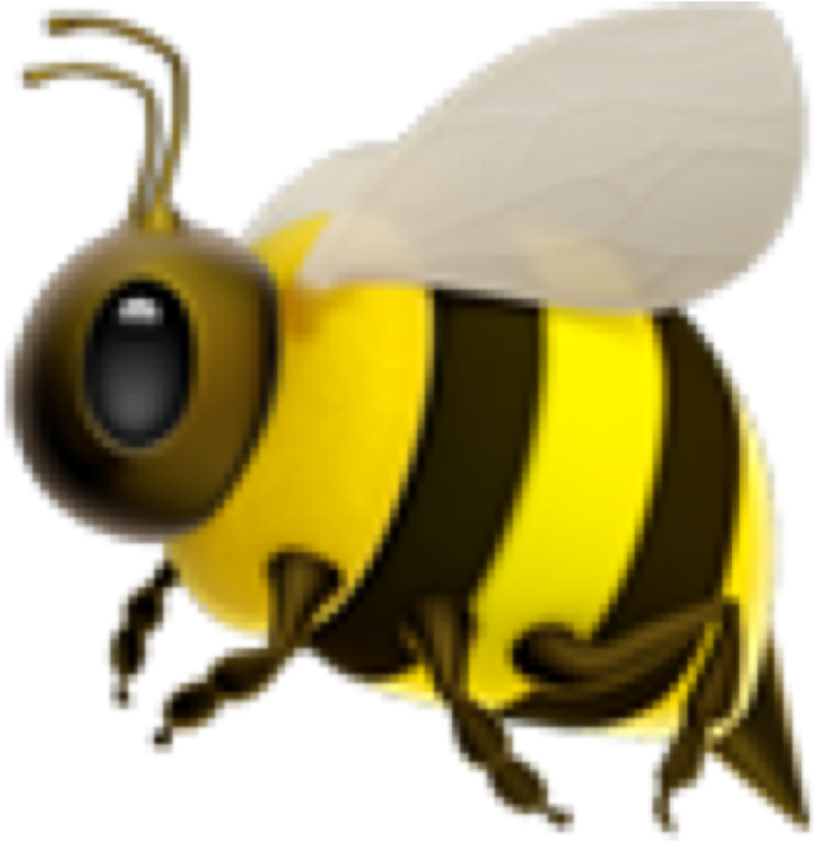 Cartoon Honey Bee Illustration PNG image