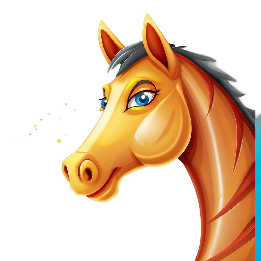 Cartoon Horse For Kids Png 06212024 PNG image