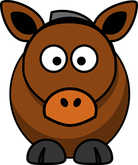 Cartoon Horse Illustration PNG image