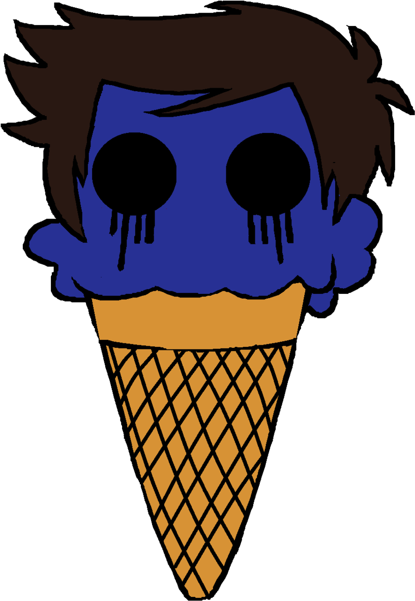 Cartoon Ice Cream Cone Character PNG image