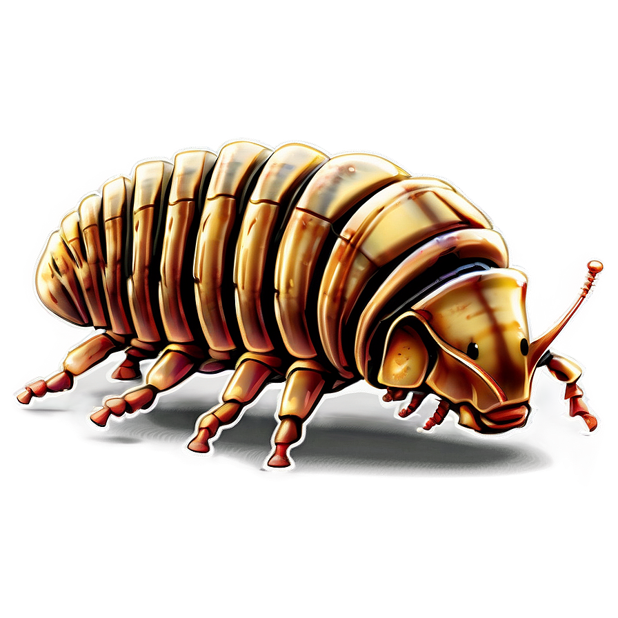 Cartoon Isopod Png 06292024 PNG image