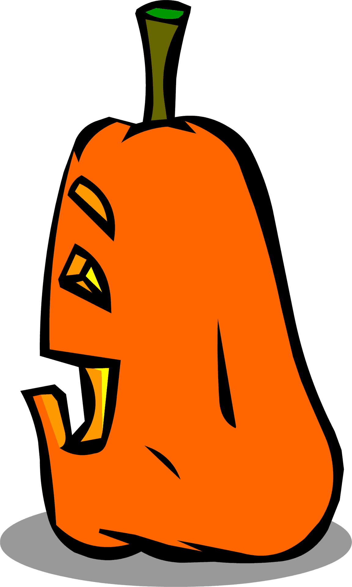 Cartoon Jack O Lantern Graphic PNG image