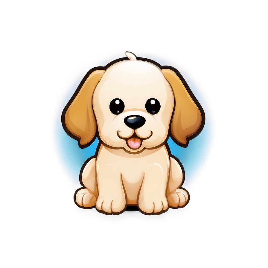 Cartoon Kawaii Dog Clipart Png 06292024 PNG image