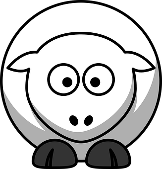 Cartoon Lamb Icon PNG image