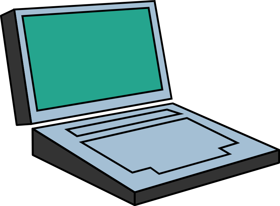 Cartoon Laptop Clipart PNG image