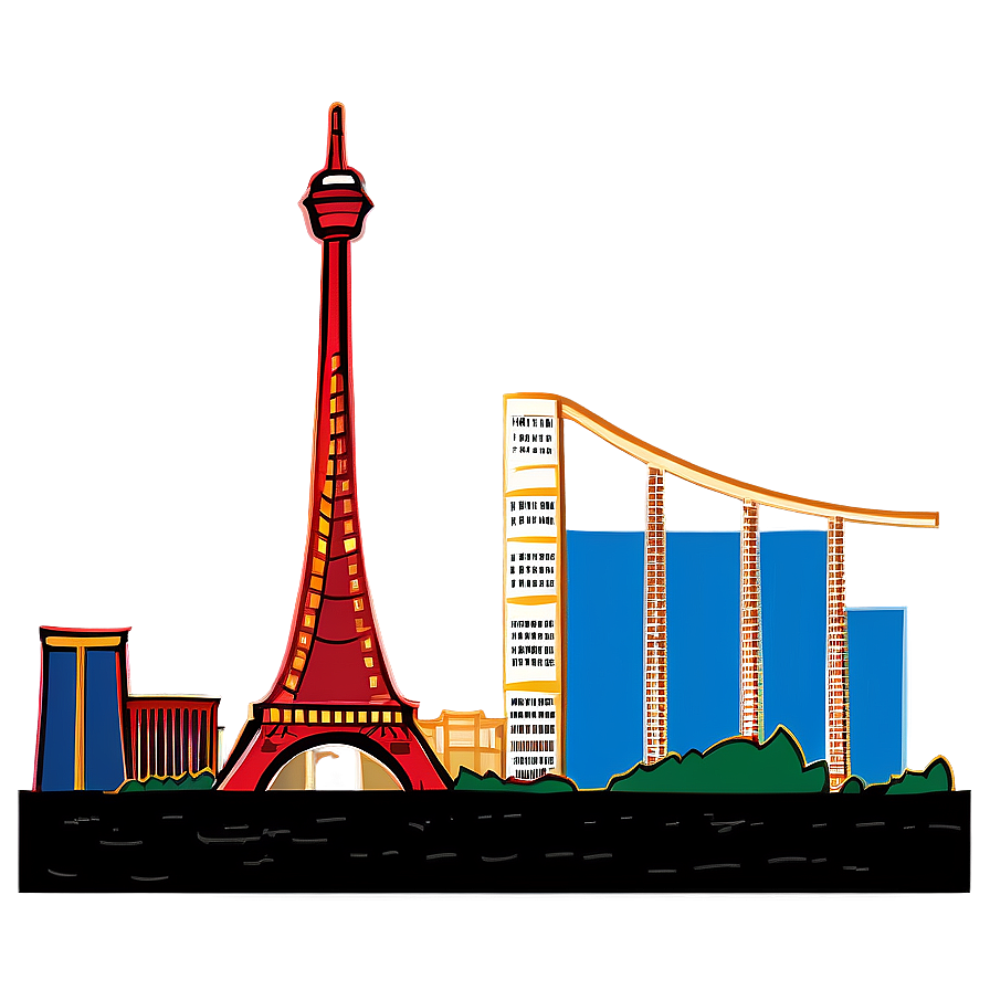 Cartoon Las Vegas Skyline Png 54 PNG image