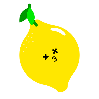 Cartoon Lemon Graphic PNG image