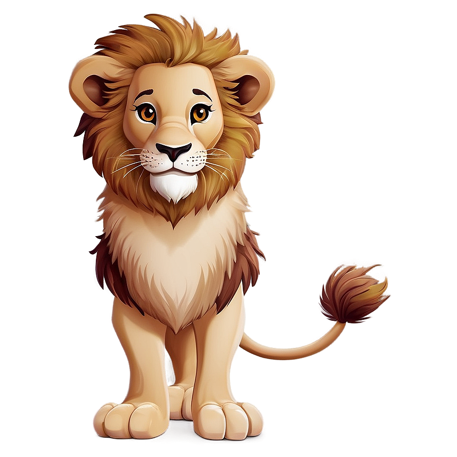 Cartoon Lion Cute Png Yye PNG image