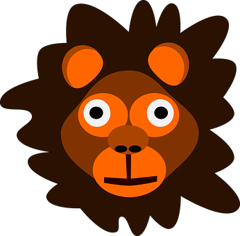Cartoon Lion Graphic PNG image
