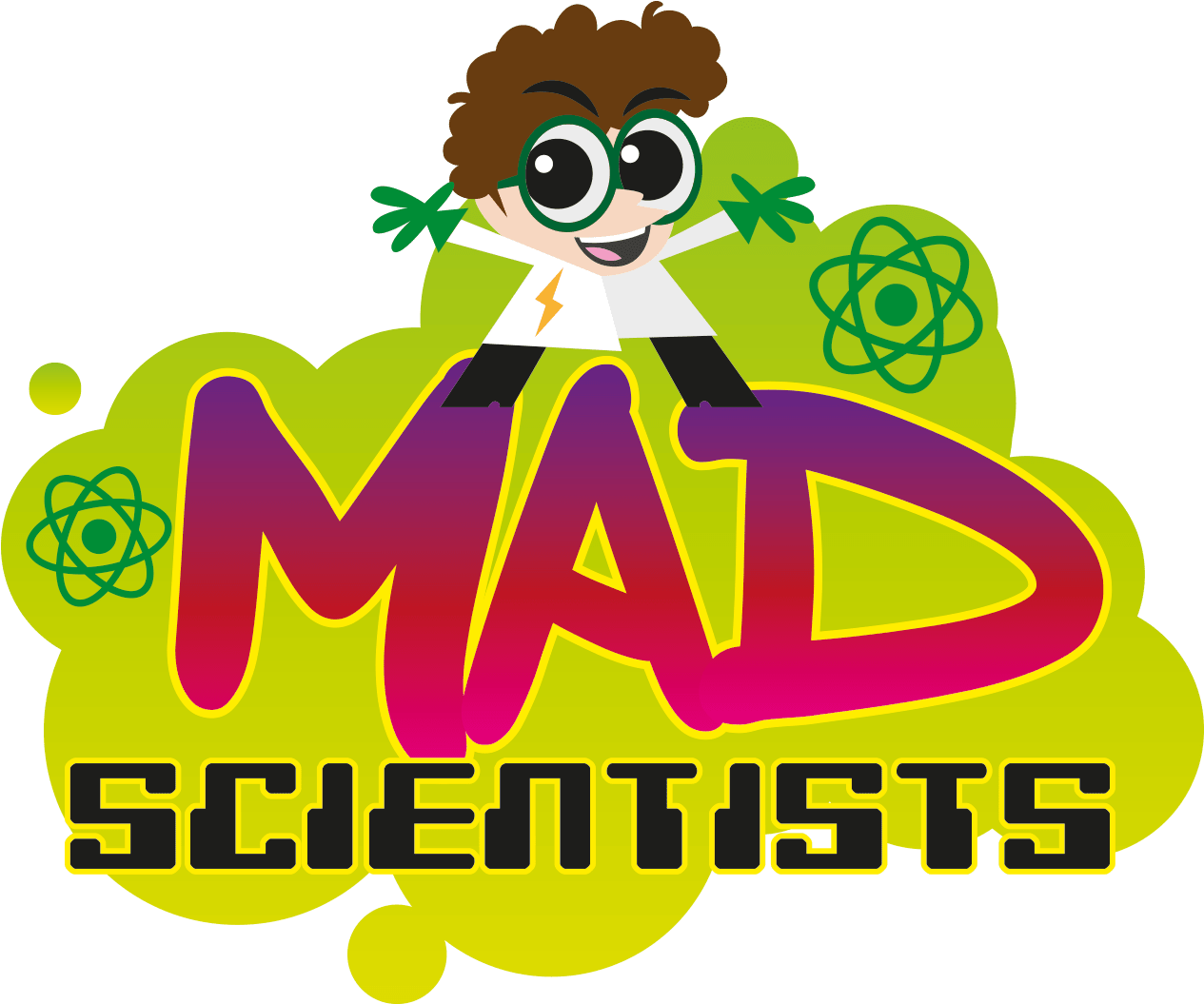 Cartoon Mad Scientists Logo PNG image