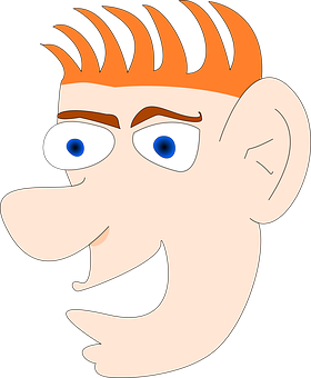 Cartoon Man Profile View PNG image