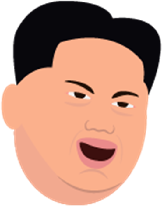 Cartoon Man Winking Emoji PNG image