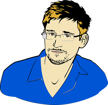 Cartoon Manin Blue Shirt PNG image