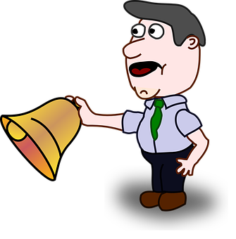 Cartoon Manwith Megaphone PNG image