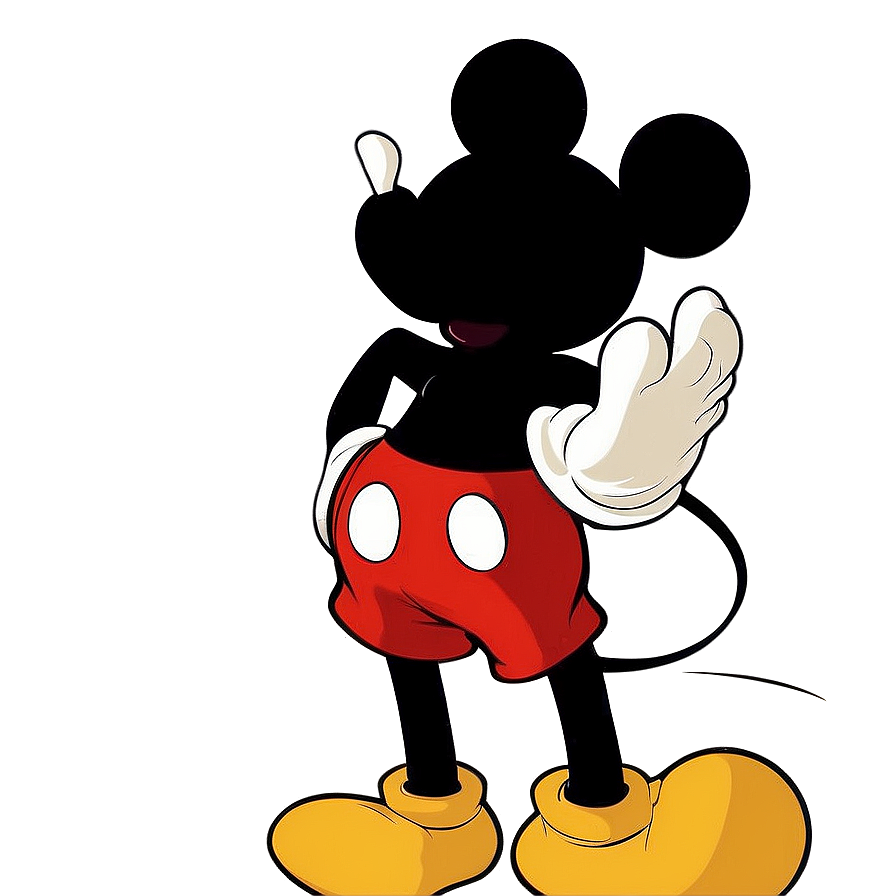 Cartoon Mickey Mouse Silhouette Png Ytd83 PNG image