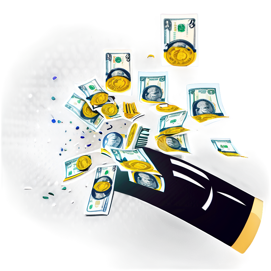 Cartoon Money Explosion Png Kdj22 PNG image