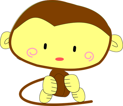 Cartoon Monkey Graphic PNG image