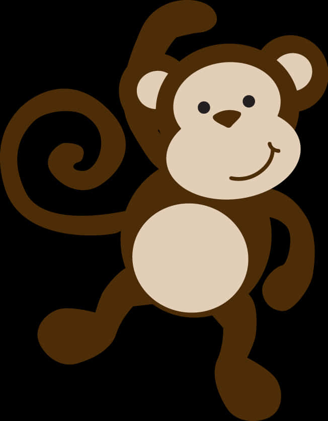 Cartoon Monkey Illustration PNG image