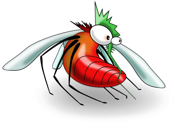 Cartoon Mosquito Crown Illustration PNG image