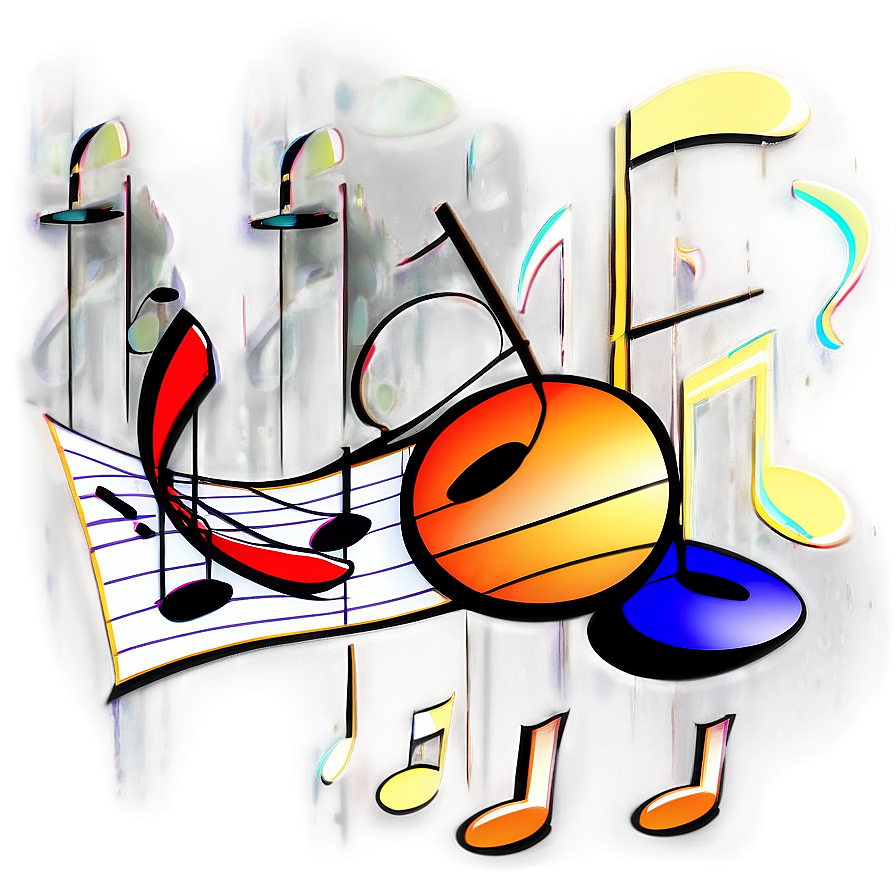 Cartoon Music Clipart Png 06272024 PNG image