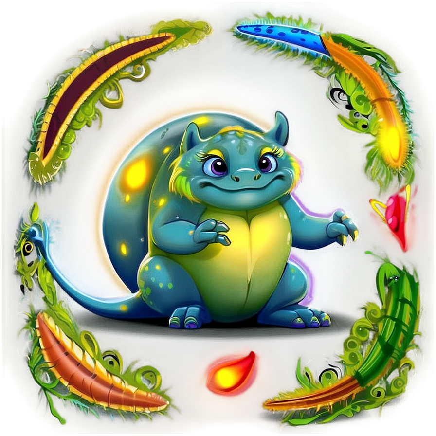 Cartoon Mystical Creatures Png 05062024 PNG image