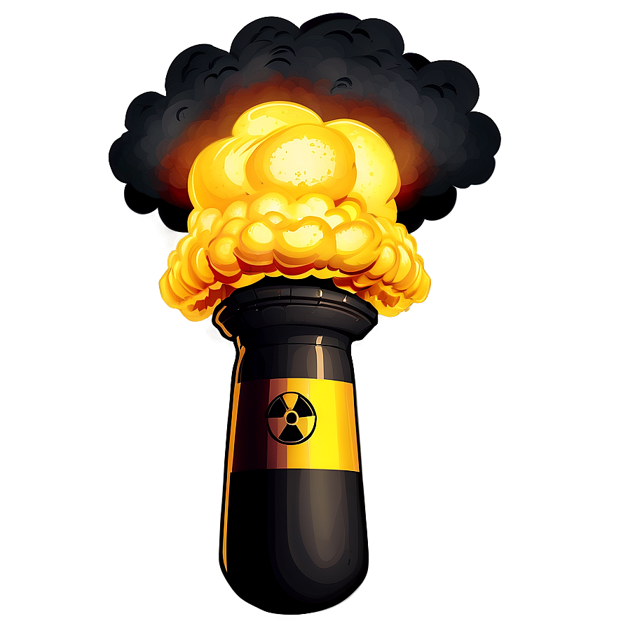 Cartoon Nuclear Bomb Png 05252024 PNG image