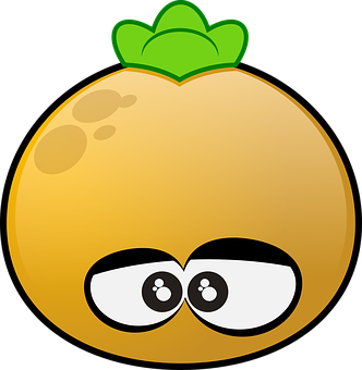 Cartoon Onion With Glasses PNG image