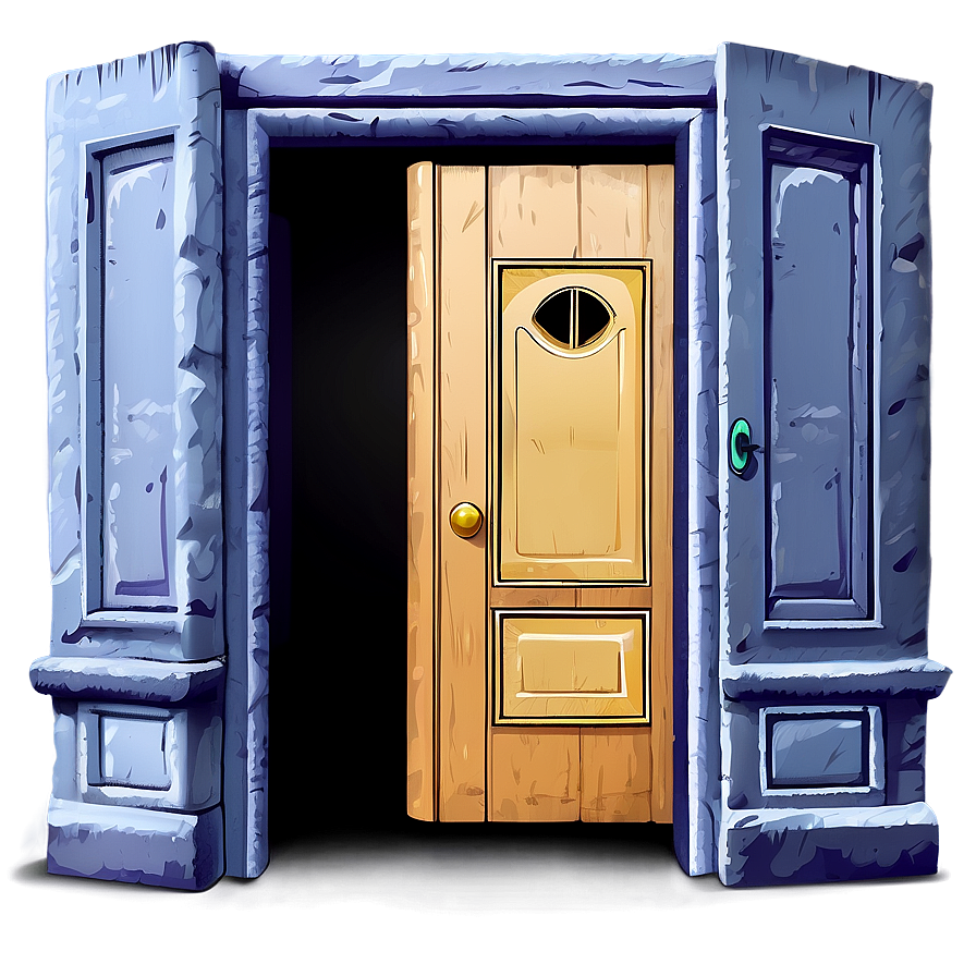 Cartoon Open Door Art Png 44 PNG image