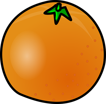Cartoon Orange Illustration PNG image