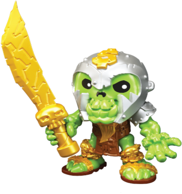 Cartoon Orc Warrior Toy PNG image