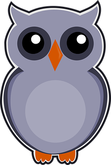 Cartoon Owl Graphic PNG image