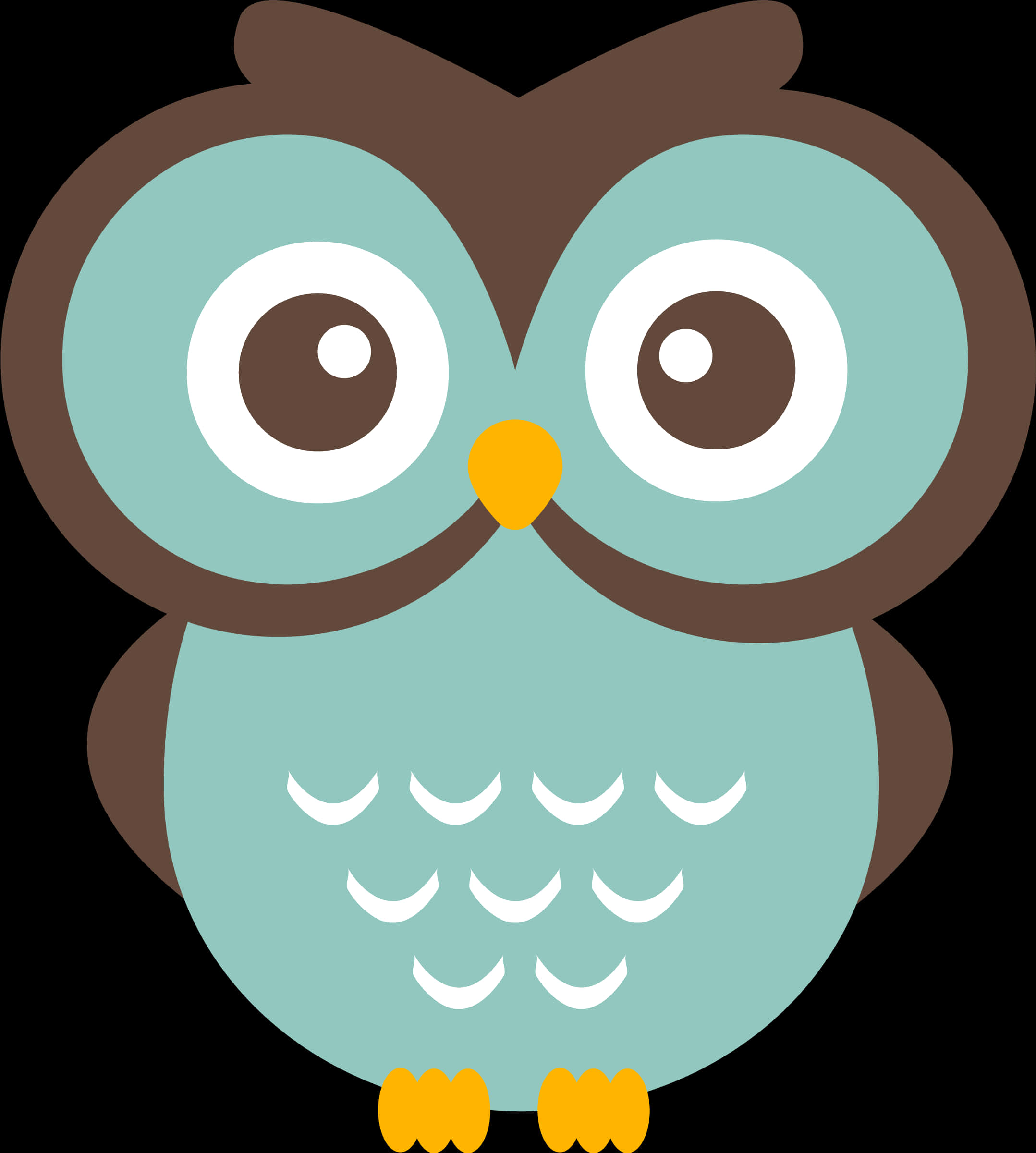 Cartoon Owl Illustration PNG image