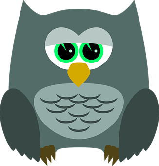 Cartoon_ Owl_ Vector_ Graphic PNG image