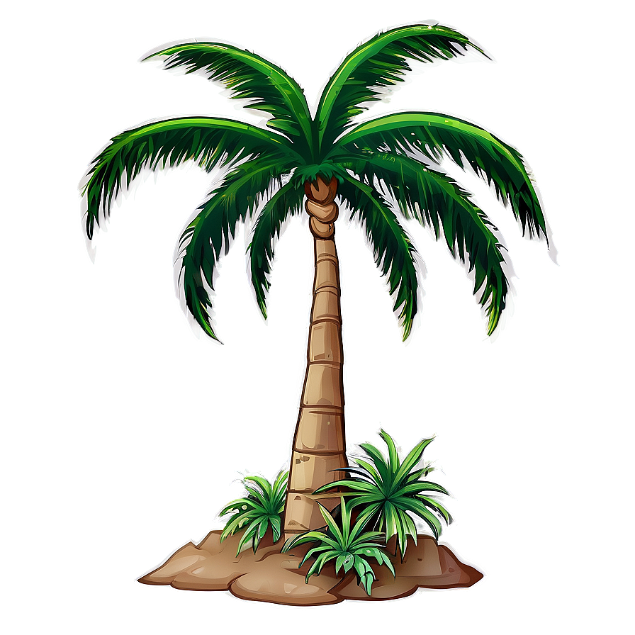 Cartoon Palm Tree Bundle Png Txq PNG image