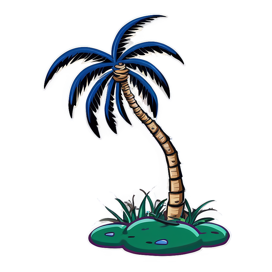 Cartoon Palm Tree Clipart Png 58 PNG image