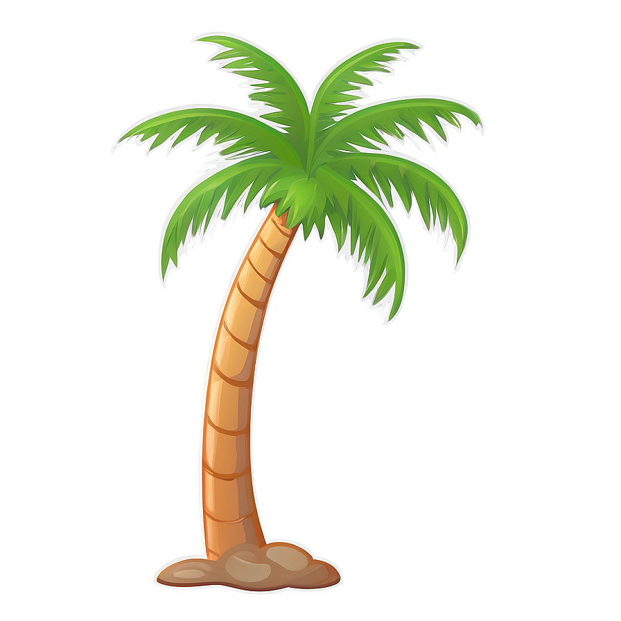 Cartoon Palm Tree Illustration Png 14 PNG image