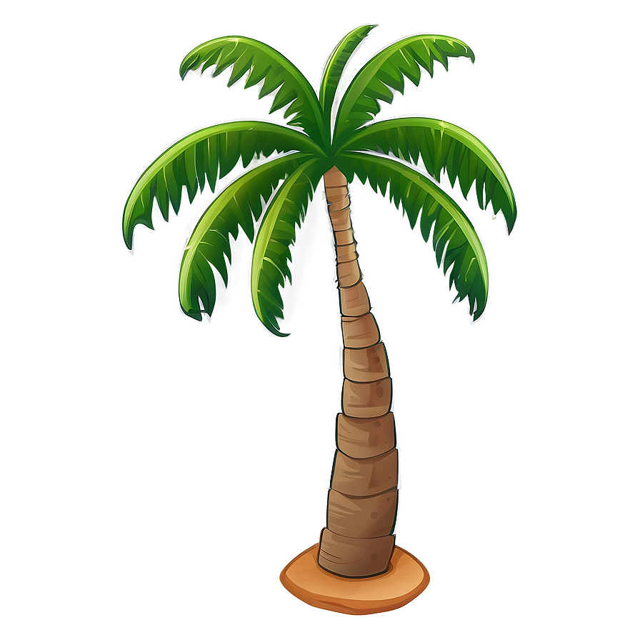 Cartoon Palm Tree Oasis Png 90 PNG image