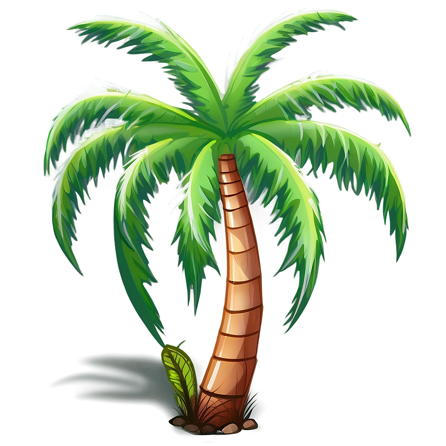 Cartoon Palm Tree With Shades Png 10 PNG image